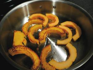 Saute of Delicata squash