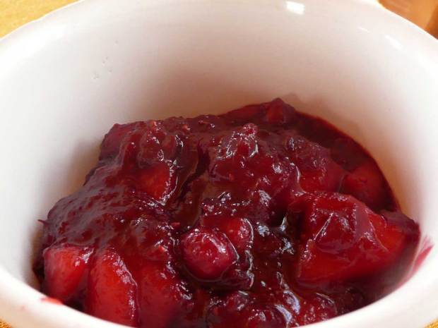 Cranberry Pear compote