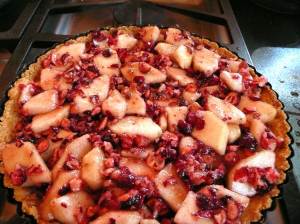 Cranberry-Pear Tart