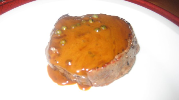 Filet with Peppercorn Sauce Filet with Peppercorn Sauce